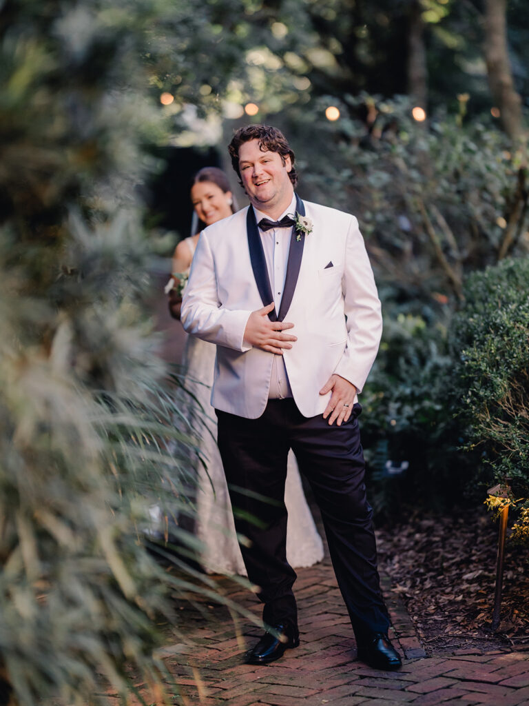 Wedding Couple Portraits at Ships of the Sea Maritime Museum in Savannah - Esther Griffin Photography
