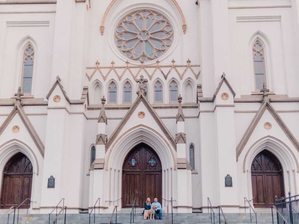 Proposal in Lafayette Square, Savannah - Esther Griffin Photography