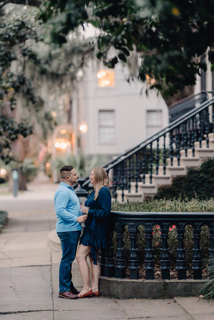 Proposal in Lafayette Square, Savannah - Esther Griffin Photography