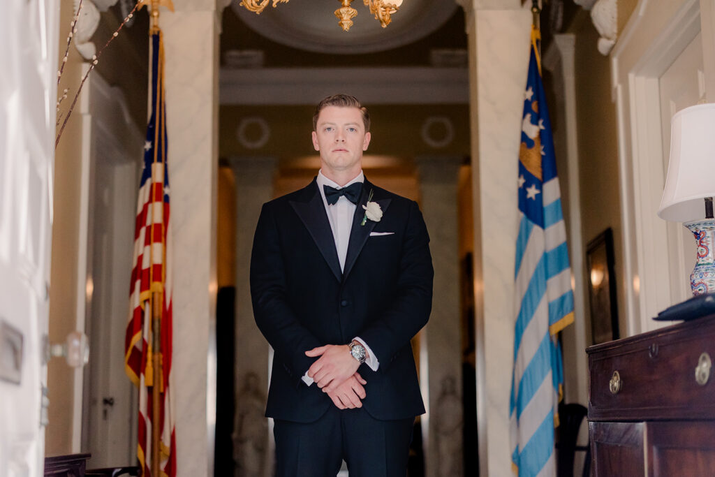 Favorite Photos of 2025 - groom at Harper Fowlkes House in Savannah - Esther Griffin Photography