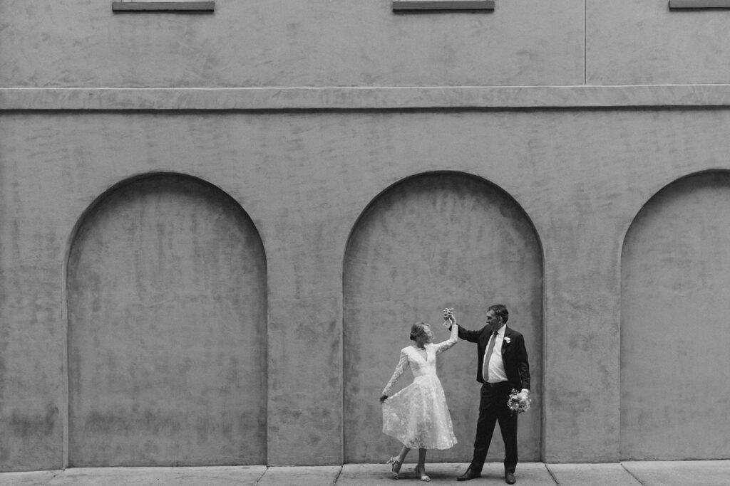 Couple portraits at the Olde Pink House in Savannah, GA - Esther Griffin Photography