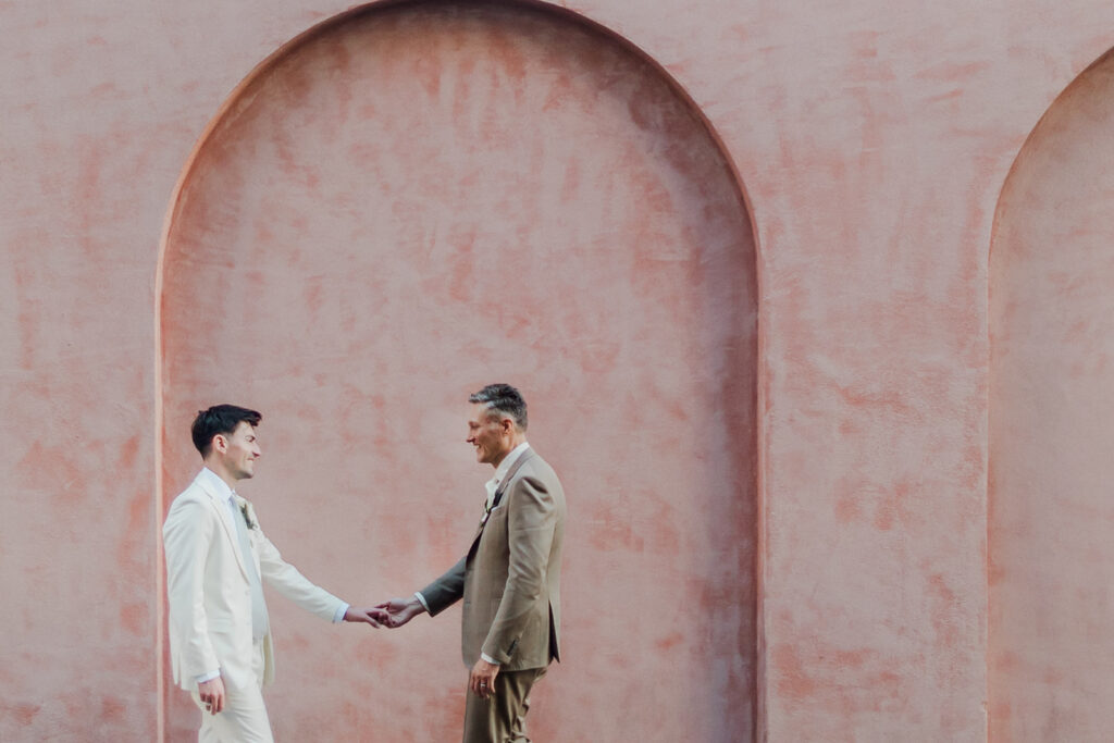 Couple portraits at the Olde Pink House in Savannah, GA - Esther Griffin Photography