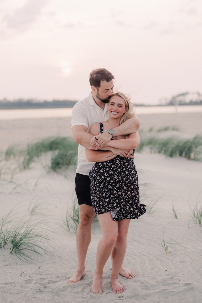 Couple portraits at Tybee Island, near Savannah, GA - Esther Griffin Photography