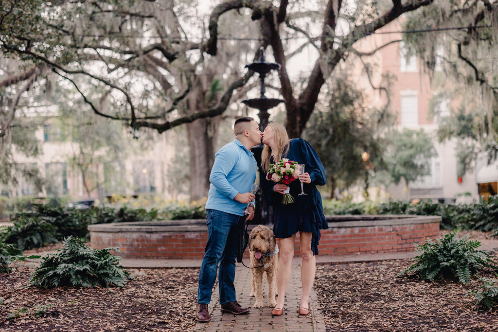 Proposal in Lafayette Square, Savannah - Esther Griffin Photography