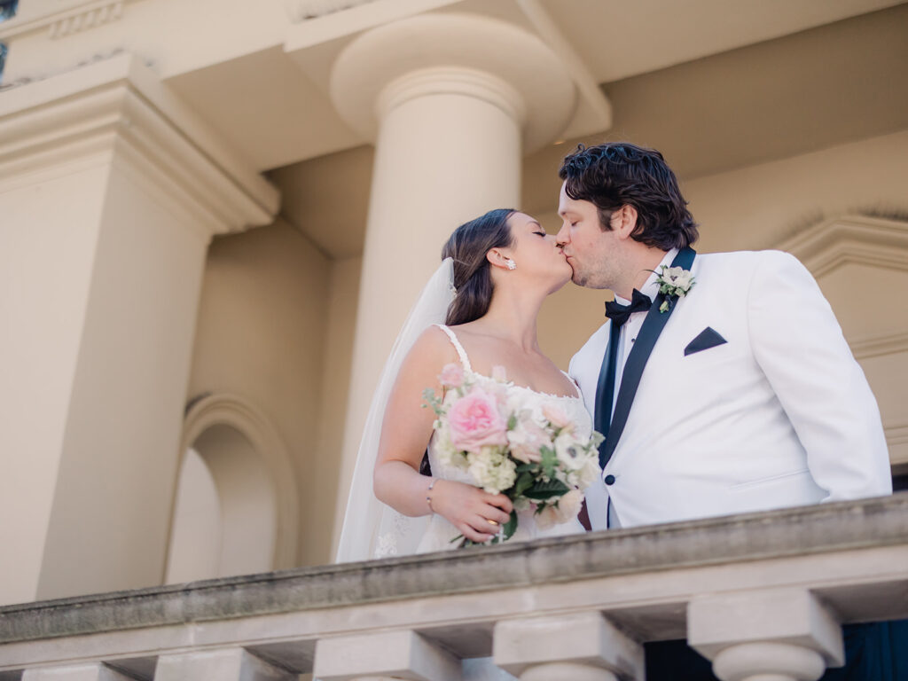 Wedding Couple Portraits at Ships of the Sea Maritime Museum in Savannah - Esther Griffin Photography