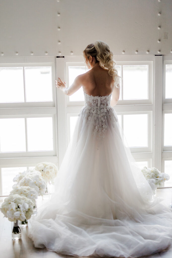 Bridal silhouette at JW Marriot in Savannah.