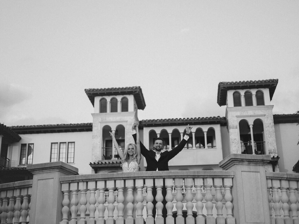 Favorite Photos of 2025 - bride and groom celebrate at Sea Pines Resort - Esther Griffin Photography