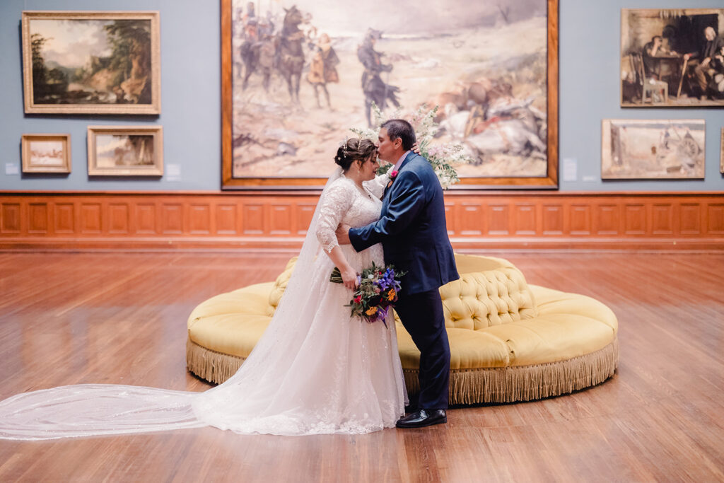 Favorite Photos of 2025 - bride and groom portraits at Telfair Academy in Savannah - Esther Griffin Photography