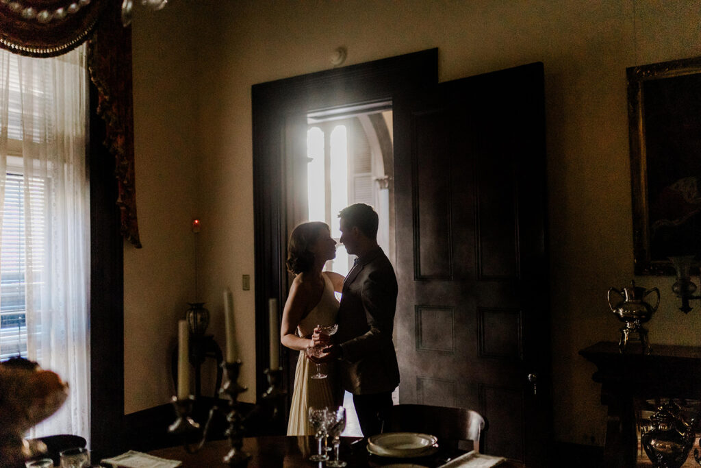 Engagement Photos at Green Meldrim House in Savannah - Esther Griffin Photography