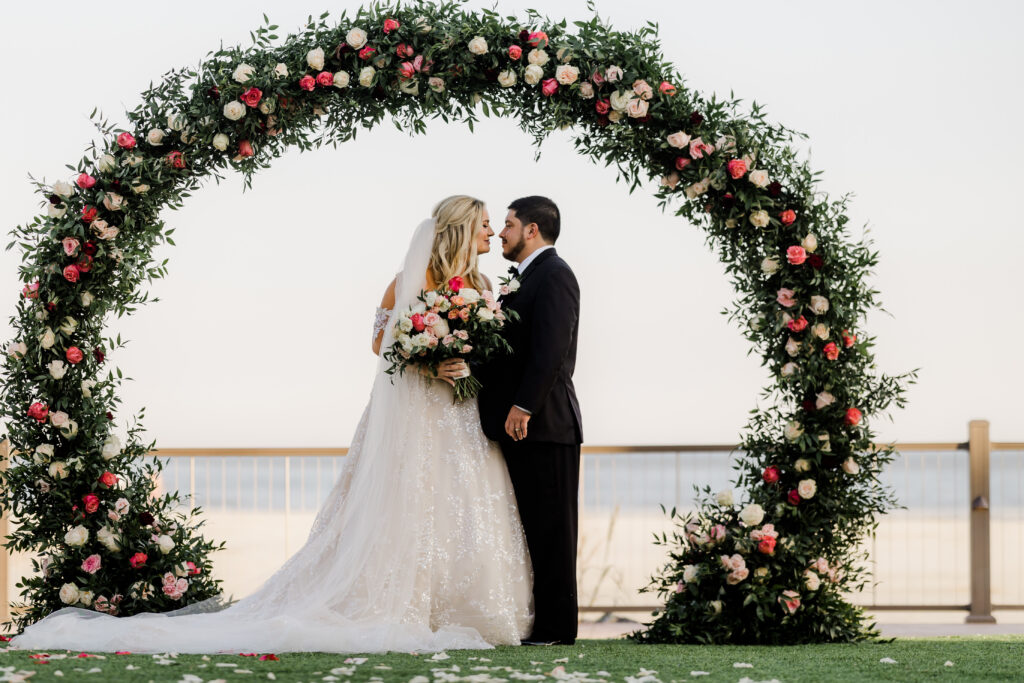 Luxury Wedding Florals - Statement Floral Backdrop - Esther Griffin Photography
