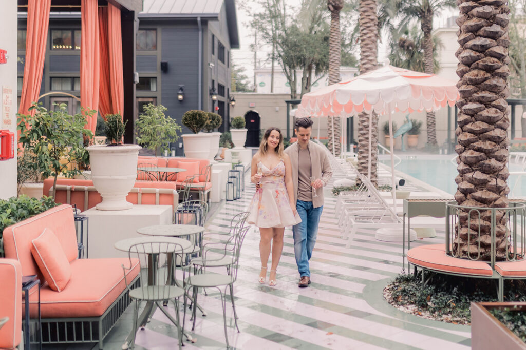 Engagement Photos at Hotel Bardo in Savannah - Esther Griffin Photography