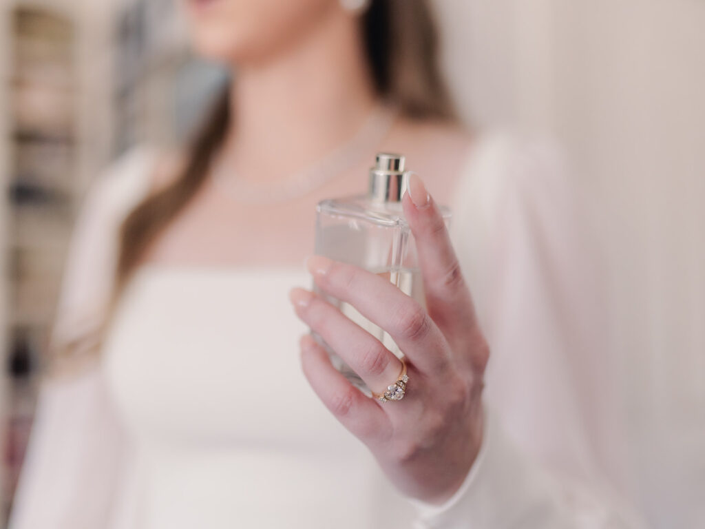 Bride Getting Dressed - Esther Griffin Photography