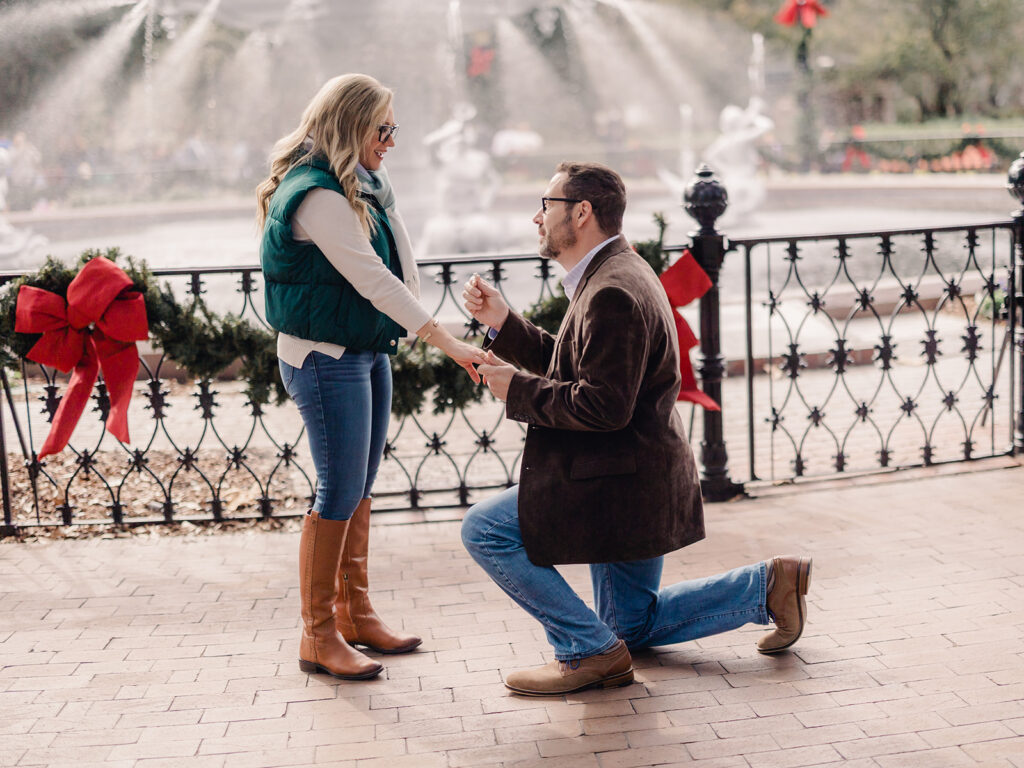 Forsyth Park Proposal - Esther Griffin Photography