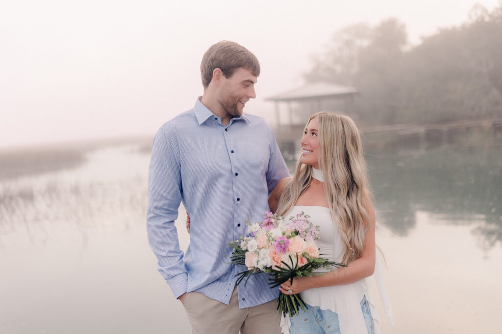 Waterfront Savannah Proposal - Esther Griffin Photography
