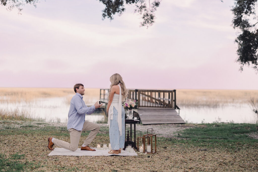 Waterfront Savannah Proposal - Esther Griffin Photography