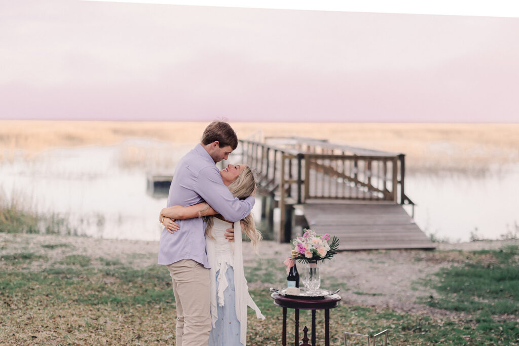 Waterfront Savannah Proposal - Esther Griffin Photography