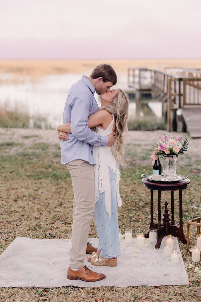 Waterfront Savannah Proposal - Esther Griffin Photography