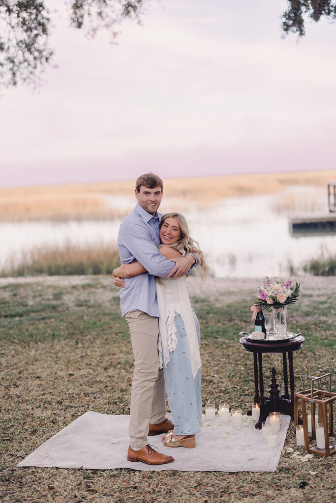 Waterfront Savannah Proposal - Esther Griffin Photography