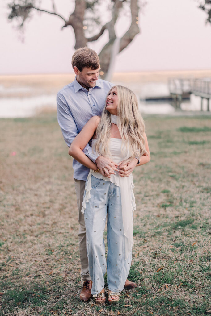 Waterfront Savannah Proposal - Esther Griffin Photography