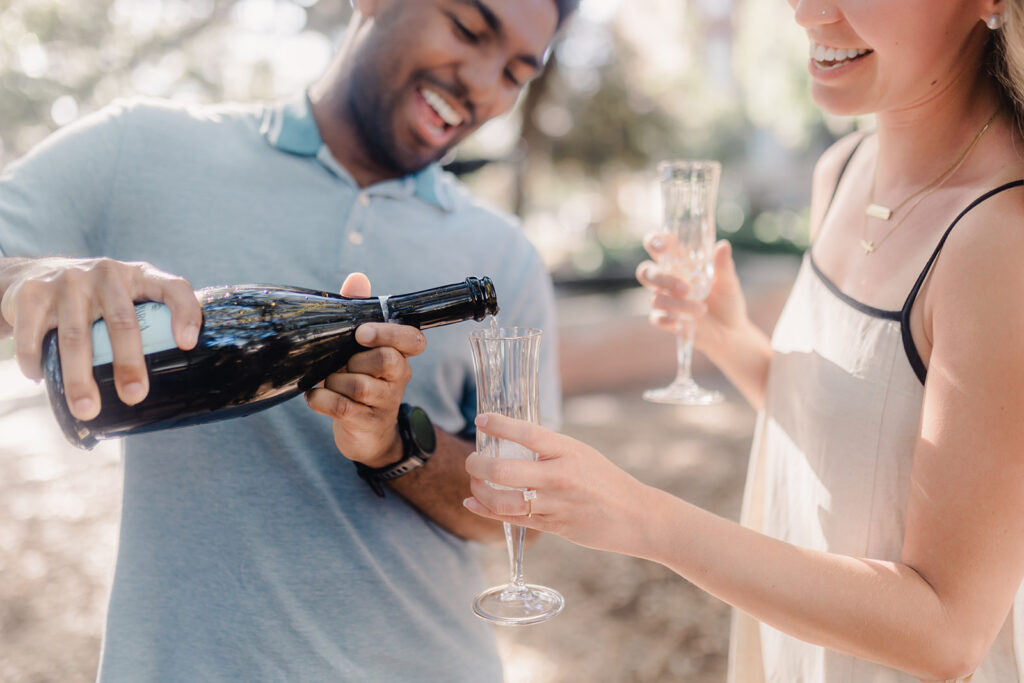 Savannah Proposal at Lafayette Square - Esther Griffin Photography