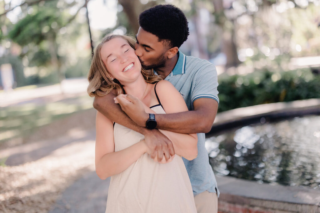 Savannah Proposal at Lafayette Square - Esther Griffin Photography
