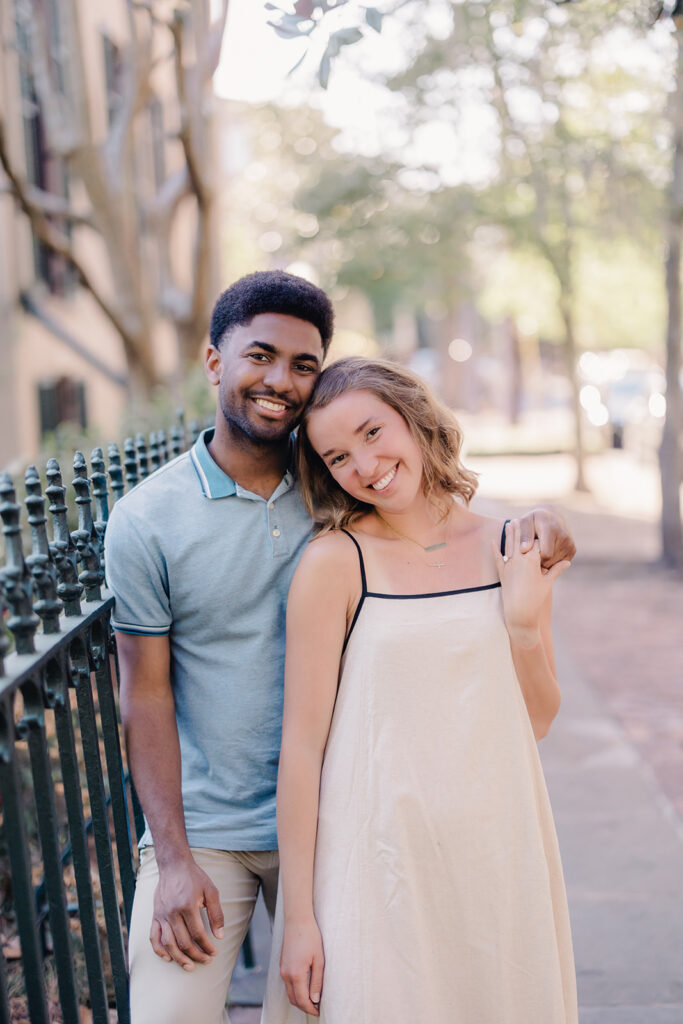 Savannah Proposal at Lafayette Square - Esther Griffin Photography