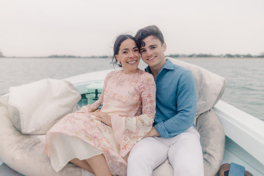 Proposal at sunset on Tybee Island - Esther Griffin Photography
